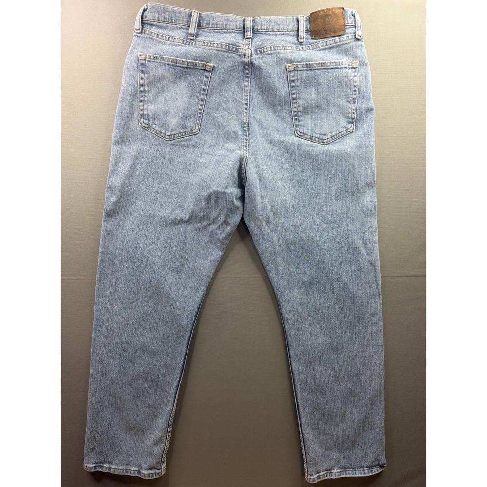Wrangler Jeans Mens Light Blue Relaxed Fit Stretch Denim 38x32